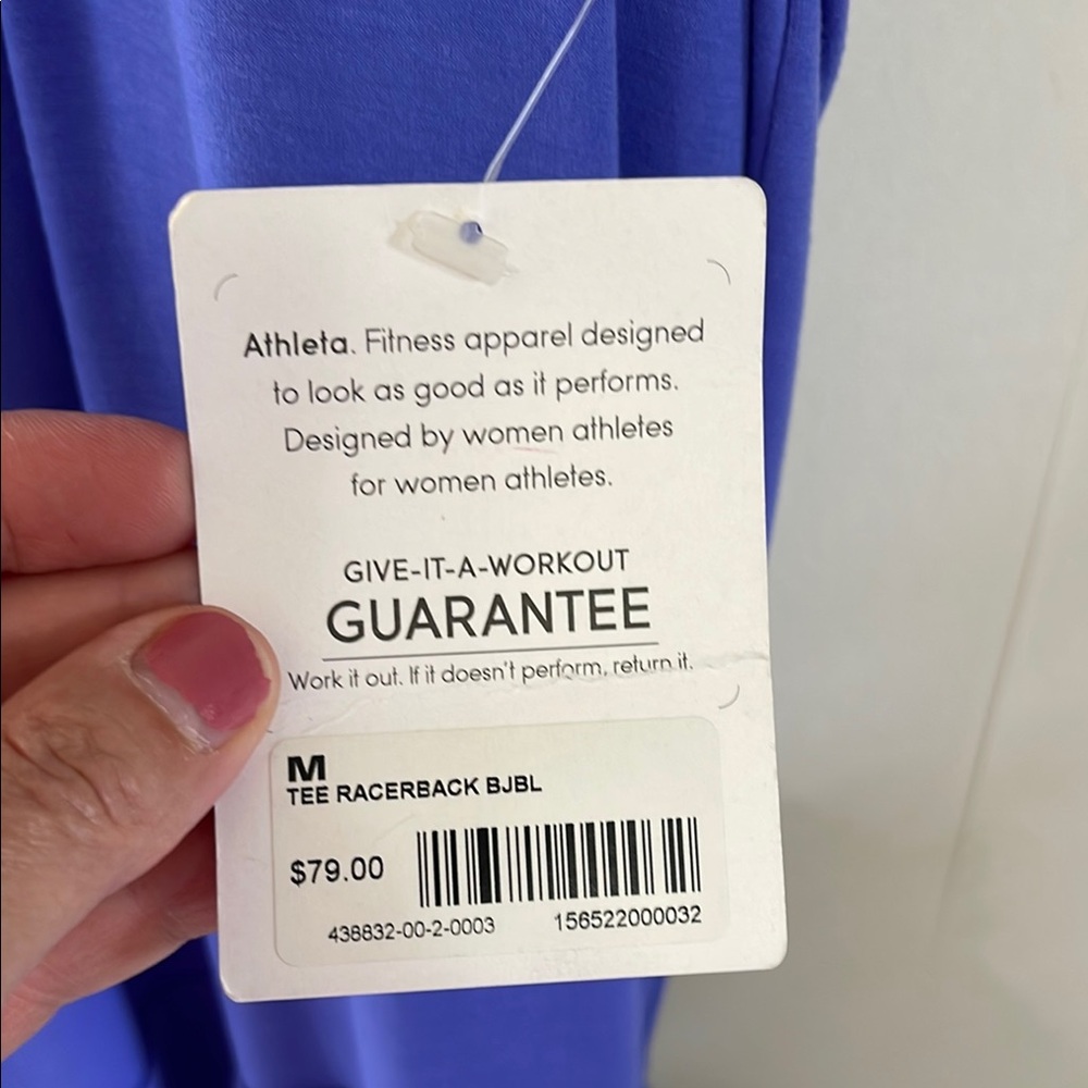 Athleta Baja Blue Racerback Ruched Sides Halter Dress - Picture 6 of 11